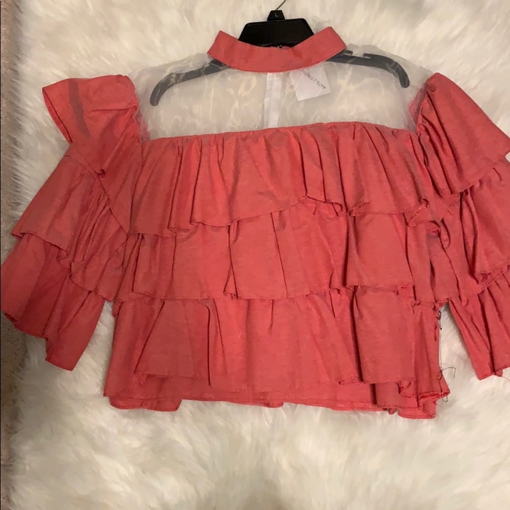Red blouse